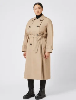 Marina Rinaldi Cappotti & Trench | Cappotti & Trench*Trench impermeabile in misto cotone VERDEKAKI