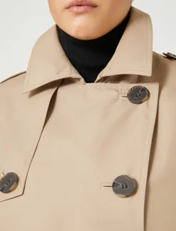 Marina Rinaldi Cappotti & Trench | Cappotti & Trench*Trench impermeabile in misto cotone VERDEKAKI
