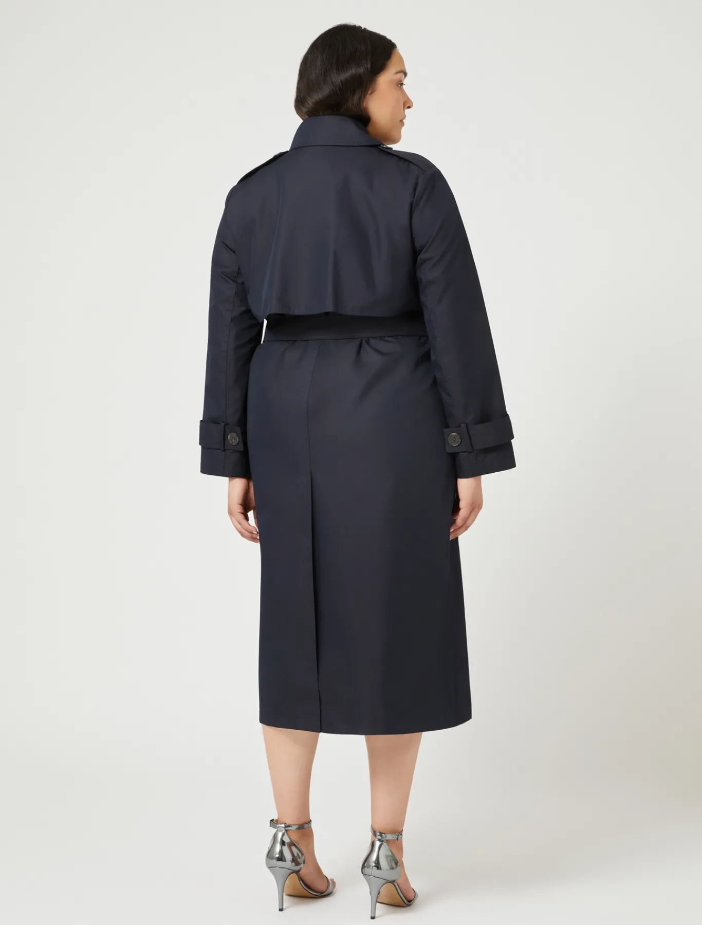 Marina Rinaldi Cappotti & Trench | Cappotti & Trench*Trench impermeabile in misto cotone BLUNOTTE