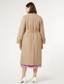 Marina Rinaldi Cappotti & Trench | Cappotti & Trench*Trench in twill antigoccia SABBIA