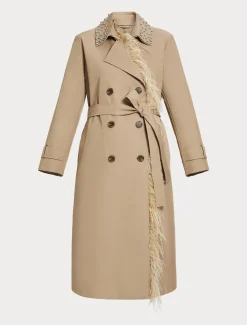 Marina Rinaldi Cappotti & Trench | Cappotti & Trench*Trench in twill antigoccia SABBIA