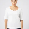 Marina Rinaldi Top & T-Shirt | Top & T-Shirt*T-shirt in jersey BIANCOOTTICO