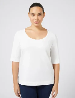 Marina Rinaldi Top & T-Shirt | Top & T-Shirt*T-shirt in jersey BIANCOOTTICO