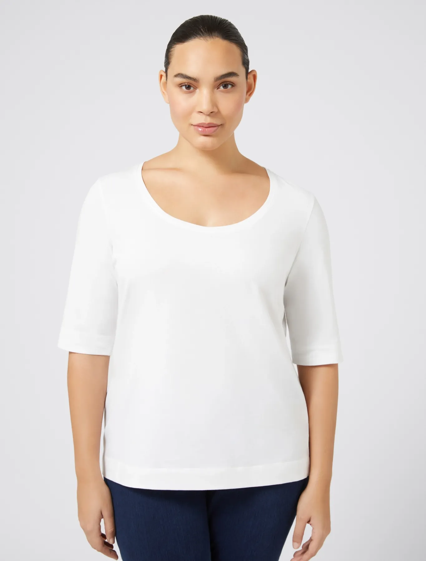 Marina Rinaldi Top & T-Shirt | Top & T-Shirt*T-shirt in jersey BIANCOOTTICO