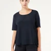 Marina Rinaldi Top & T-Shirt | Top & T-Shirt*T-shirt in jersey, acetato e seta BLUMARINO