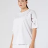 Marina Rinaldi Top & T-Shirt | Top & T-Shirt*T-shirt in jersey con ricamo BIANCOOTTICO