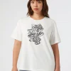 Marina Rinaldi Top & T-Shirt | Top & T-Shirt*T-shirt in jersey con ricamo BIANCO