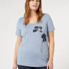 Marina Rinaldi Top & T-Shirt | Top & T-Shirt*T-shirt in jersey con ricami AZZURRO