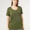 Marina Rinaldi Top & T-Shirt | Top & T-Shirt*T-shirt in jersey con ricami VERDE