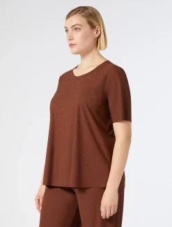 Marina Rinaldi Top & T-Shirt | Top & T-Shirt*T-shirt in jersey con ricamo RAME