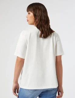 Marina Rinaldi Top & T-Shirt | Top & T-Shirt*T-shirt in jersey con ricamo BIANCO
