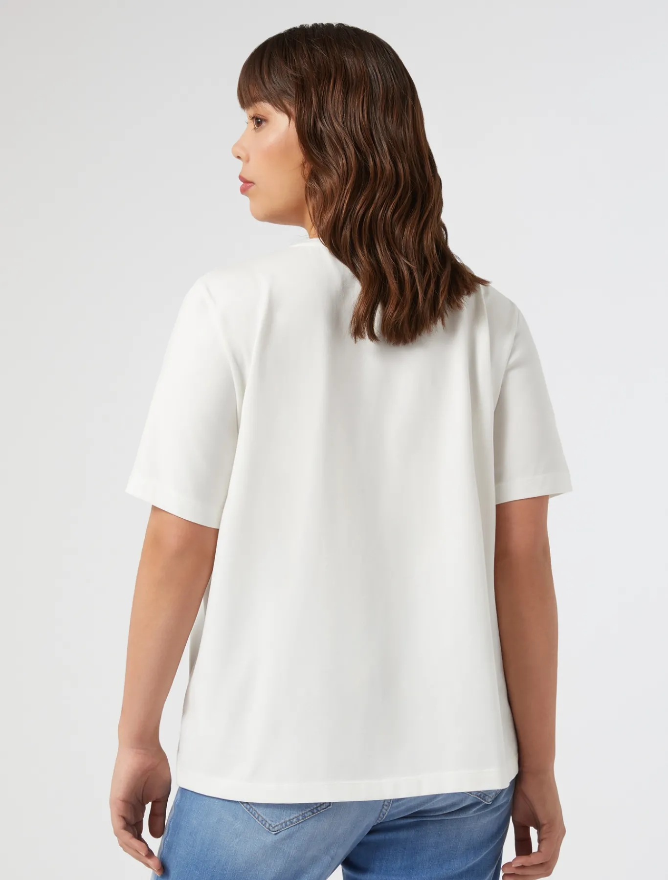 Marina Rinaldi Top & T-Shirt | Top & T-Shirt*T-shirt in jersey con ricamo BIANCO