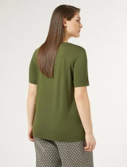 Marina Rinaldi Top & T-Shirt | Top & T-Shirt*T-shirt in jersey con ricami VERDE