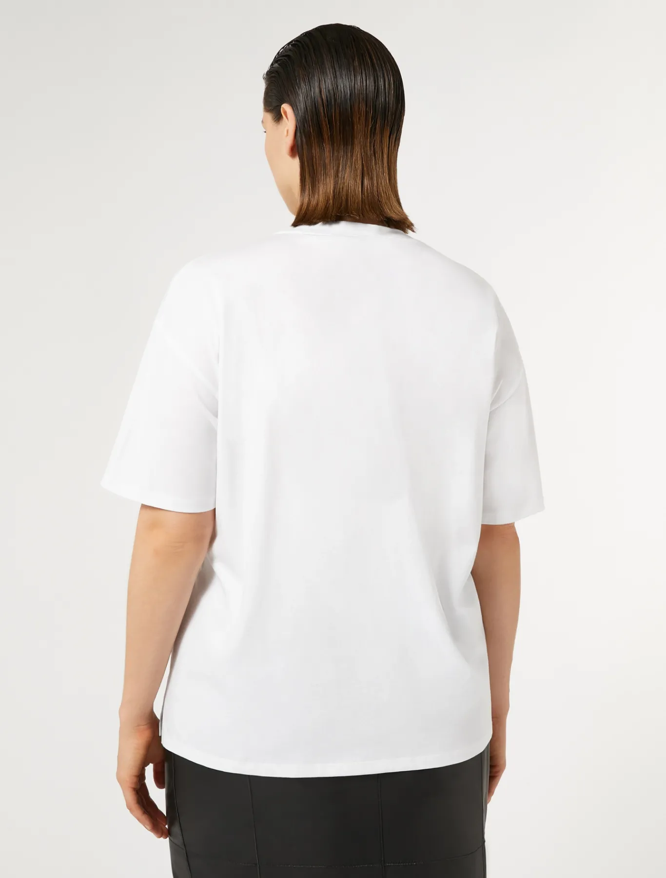 Marina Rinaldi Top & T-Shirt | Top & T-Shirt*T-shirt in jersey con ricamo BIANCOOTTICO