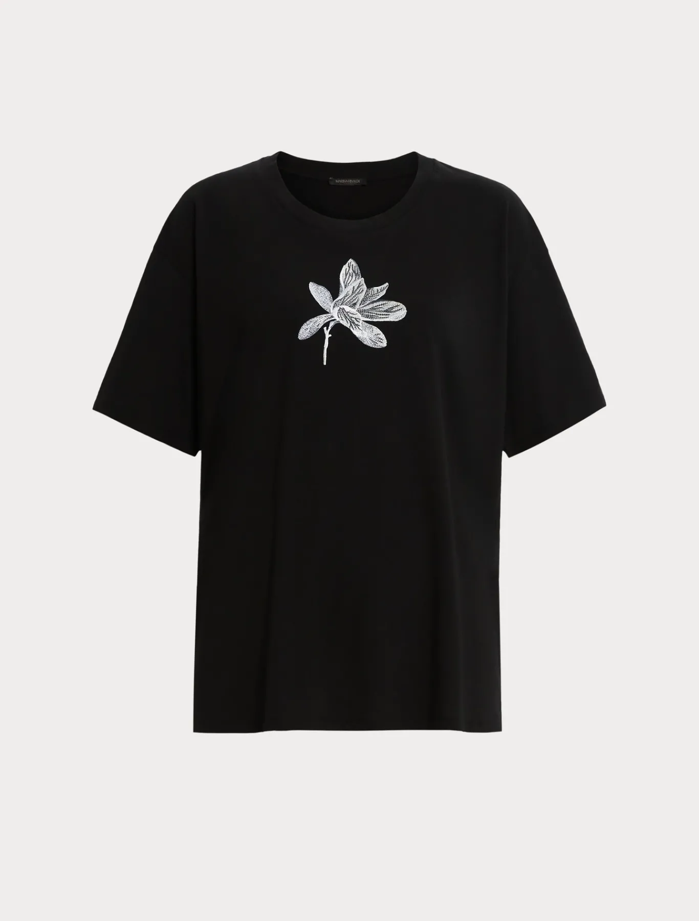 Marina Rinaldi Top & T-Shirt | Top & T-Shirt*T-shirt in jersey con ricamo NERO