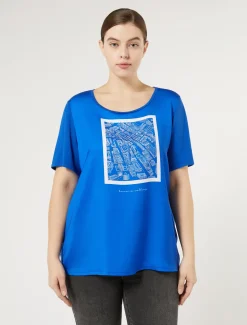 Marina Rinaldi Top & T-Shirt | Top & T-Shirt*T-shirt in jersey con stampa BLUETTE