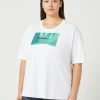 Marina Rinaldi Top & T-Shirt | Top & T-Shirt*T-shirt in jersey con stampa BIANCOOTTICO