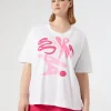 Marina Rinaldi Top & T-Shirt | Top & T-Shirt*T-shirt in jersey con stampa BIANCOOTTICO