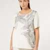 Marina Rinaldi Top & T-Shirt | Top & T-Shirt*T-shirt in jersey con stampa BIANCOAVORIO