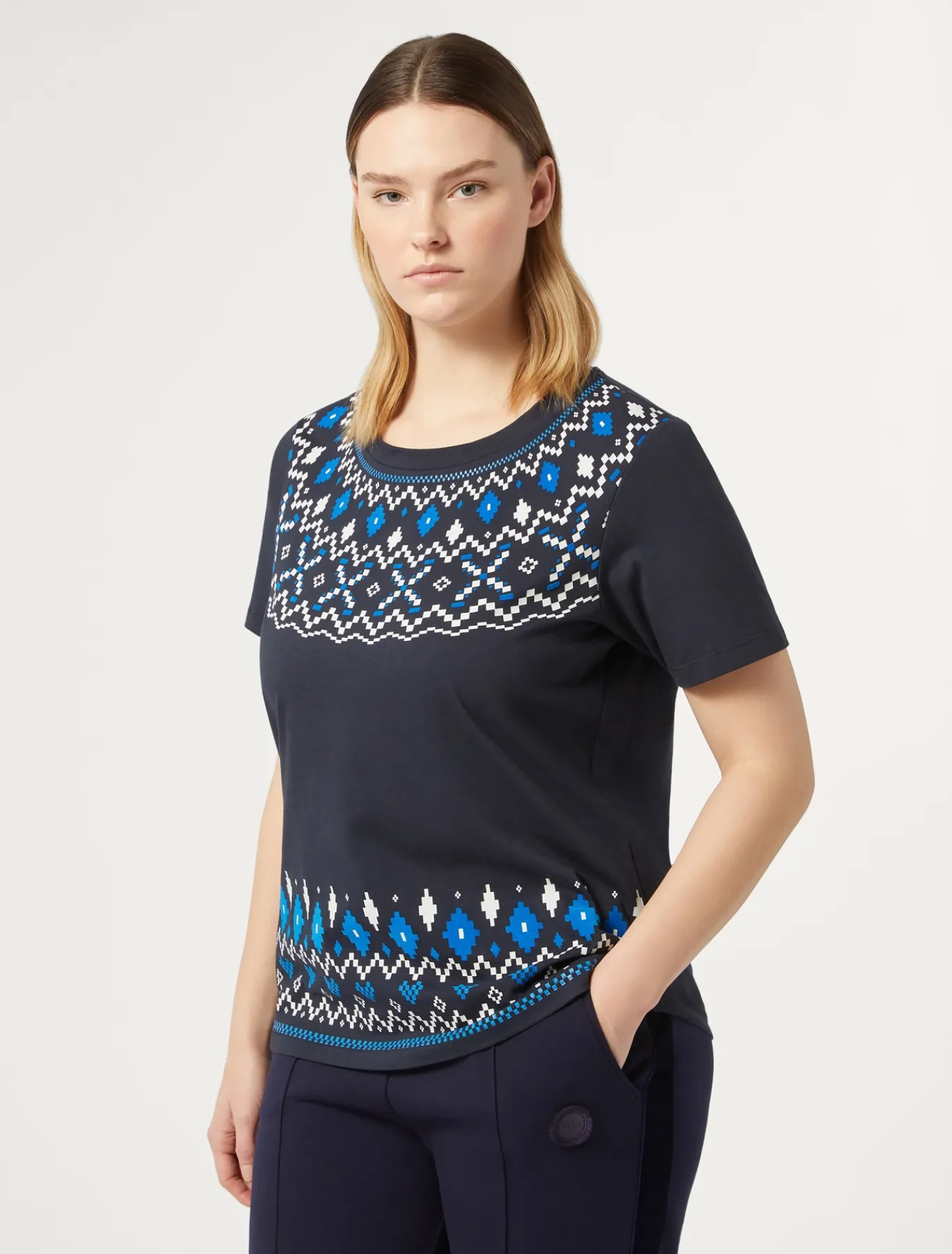 Marina Rinaldi Top & T-Shirt | Top & T-Shirt*T-shirt in jersey con stampa BLU