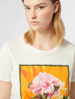 Marina Rinaldi Top & T-Shirt | Top & T-Shirt*T-shirt in jersey con stampa BIANCO