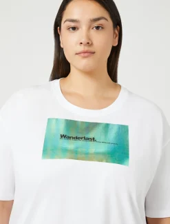 Marina Rinaldi Top & T-Shirt | Top & T-Shirt*T-shirt in jersey con stampa BIANCOOTTICO
