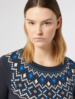 Marina Rinaldi Top & T-Shirt | Top & T-Shirt*T-shirt in jersey con stampa BLU