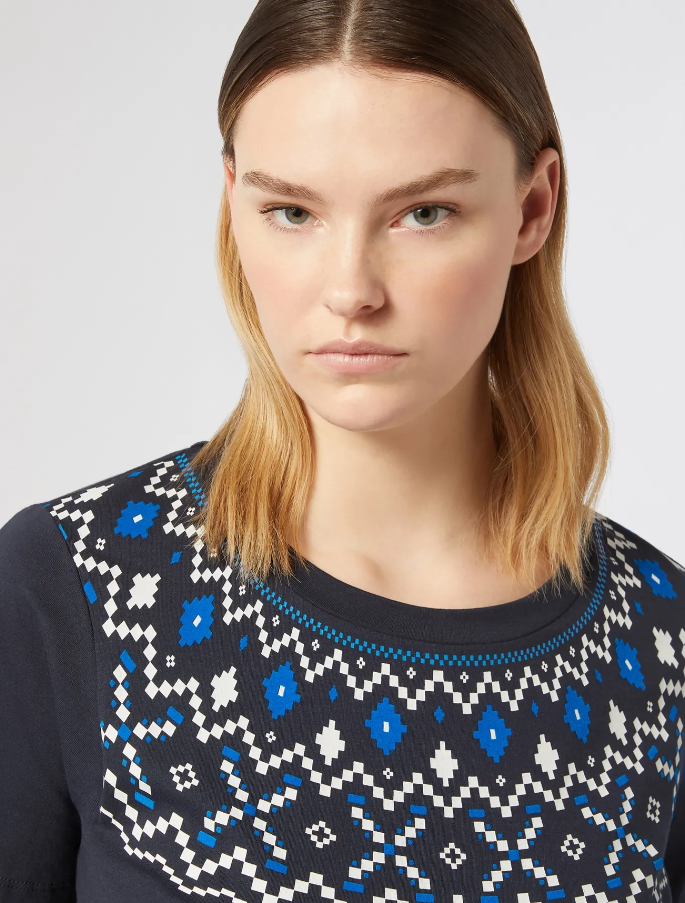 Marina Rinaldi Top & T-Shirt | Top & T-Shirt*T-shirt in jersey con stampa BLU