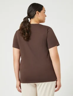 Marina Rinaldi Top & T-Shirt | Top & T-Shirt*T-shirt in jersey con stampa CIOCCOLATO