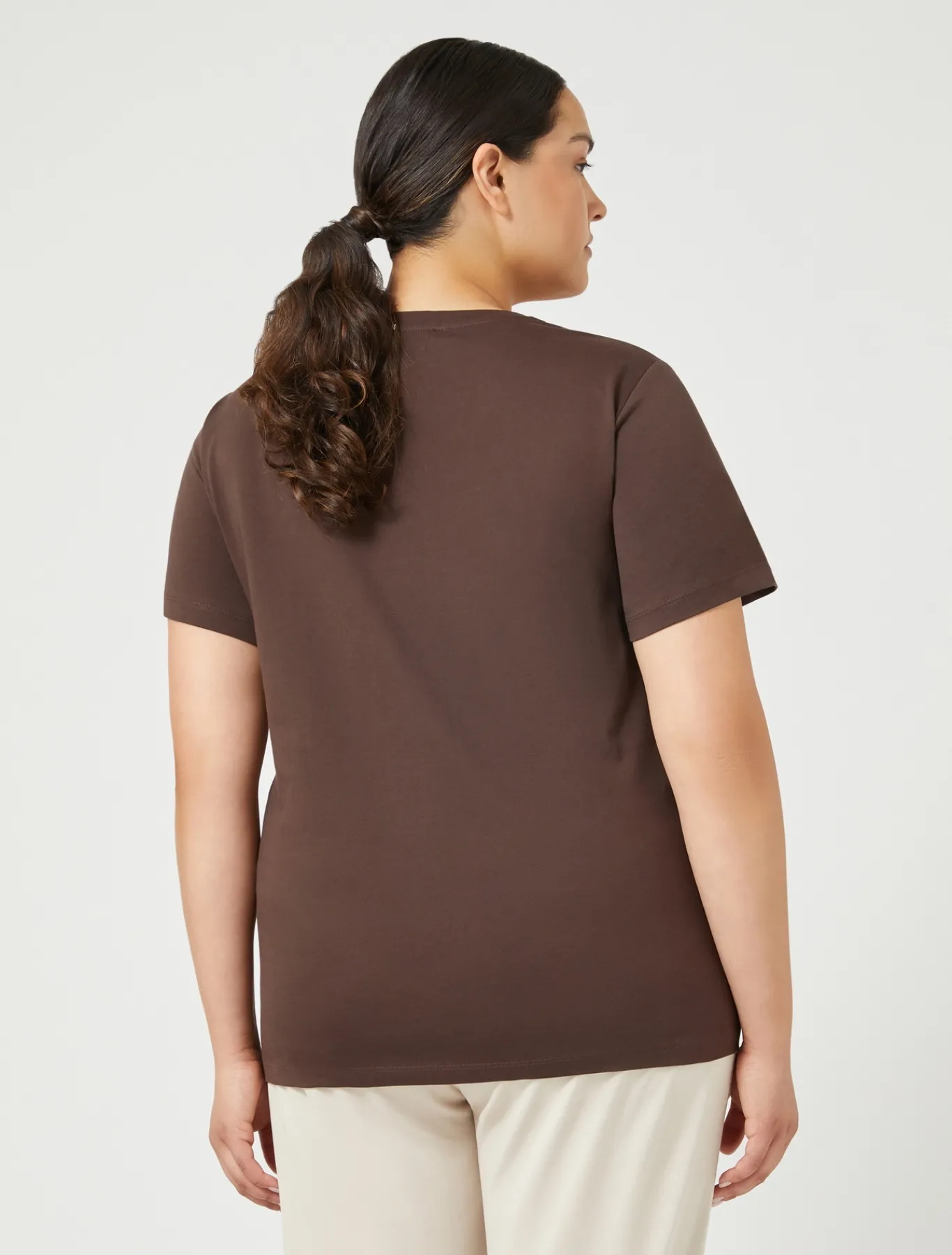 Marina Rinaldi Top & T-Shirt | Top & T-Shirt*T-shirt in jersey con stampa CIOCCOLATO