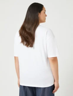 Marina Rinaldi Top & T-Shirt | Top & T-Shirt*T-shirt in jersey con stampa BIANCOOTTICO