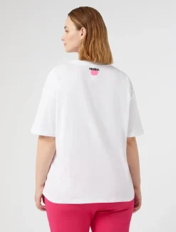 Marina Rinaldi Top & T-Shirt | Top & T-Shirt*T-shirt in jersey con stampa BIANCOOTTICO