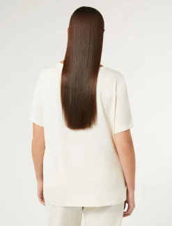 Marina Rinaldi Top & T-Shirt | Top & T-Shirt*T-shirt in jersey con stampa BIANCOAVORIO