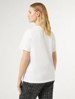 Marina Rinaldi Top & T-Shirt | Top & T-Shirt*T-shirt in jersey con stampa BIANCOOTTICO