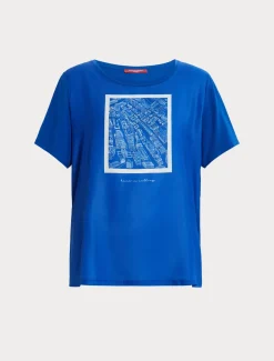 Marina Rinaldi Top & T-Shirt | Top & T-Shirt*T-shirt in jersey con stampa BLUETTE