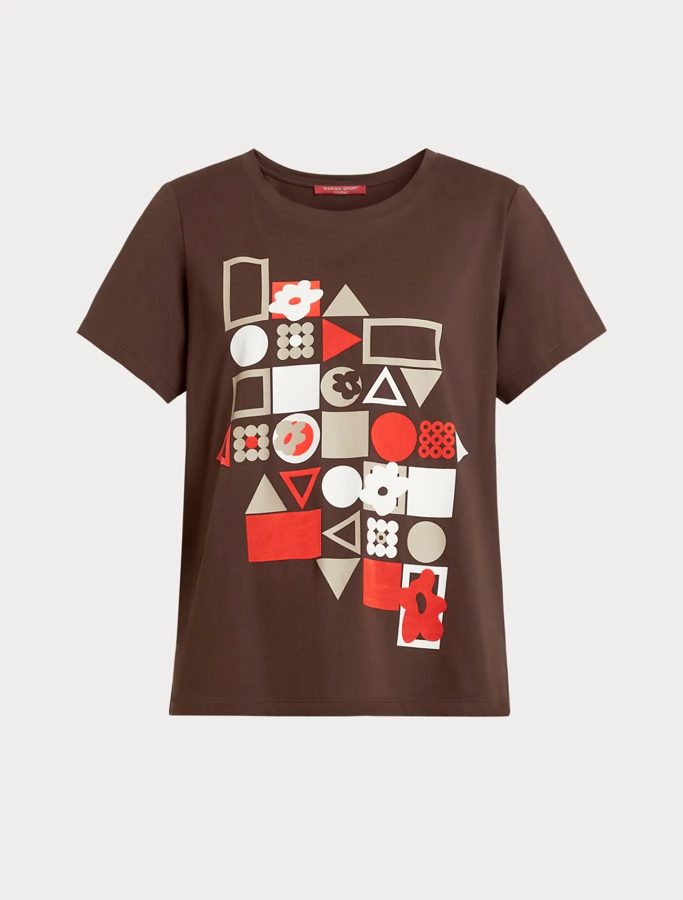 Marina Rinaldi Top & T-Shirt | Top & T-Shirt*T-shirt in jersey con stampa CIOCCOLATO