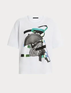 Marina Rinaldi Top & T-Shirt | Top & T-Shirt*T-shirt in jersey con stampa BIANCOOTTICO