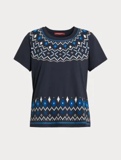 Marina Rinaldi Top & T-Shirt | Top & T-Shirt*T-shirt in jersey con stampa BLU