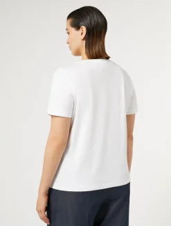 Marina Rinaldi Top & T-Shirt | Top & T-Shirt*T-shirt in jersey con strass BIANCOOTTICO
