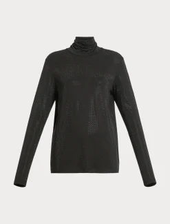 Marina Rinaldi Top & T-Shirt | Top & T-Shirt*T-shirt in jersey con strass NERO