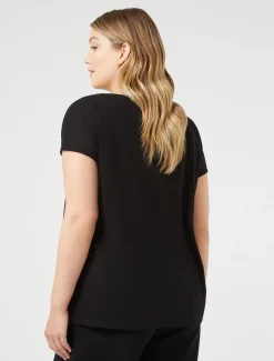 Marina Rinaldi Top & T-Shirt | Top & T-Shirt*T-shirt in jersey crêpe NERO