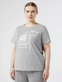 Marina Rinaldi Top & T-Shirt | Top & T-Shirt*T-shirt in jersey di cotone GRIGIOMEDIO