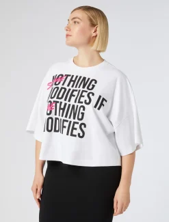 Marina Rinaldi Top & T-Shirt | Top & T-Shirt*T-shirt in jersey di cotone BIANCOOTTICO