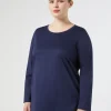 Marina Rinaldi Top & T-Shirt | Top & T-Shirt*T-shirt in jersey di cotone BLU