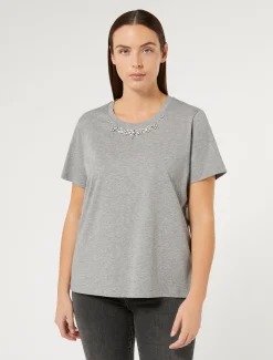 Marina Rinaldi Top & T-Shirt | Top & T-Shirt*T-shirt in jersey di cotone GRIGIOCHIARO