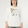 Marina Rinaldi Top & T-Shirt | Top & T-Shirt*T-shirt in jersey di cotone stretch BIANCO