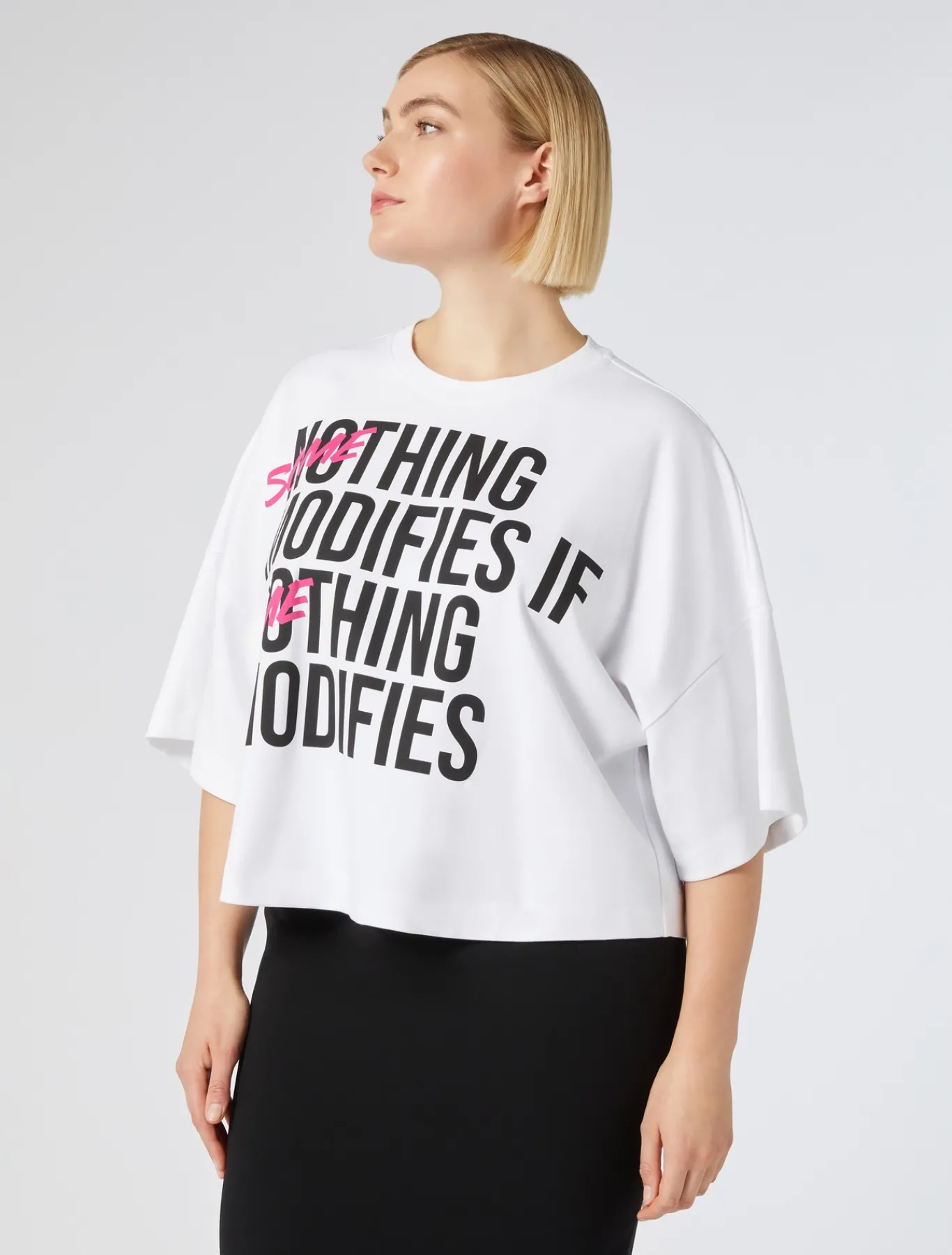 Marina Rinaldi Top & T-Shirt | Top & T-Shirt*T-shirt in jersey di cotone BIANCOOTTICO