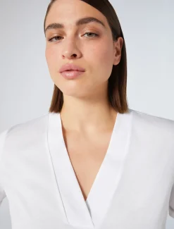 Marina Rinaldi Top & T-Shirt | Top & T-Shirt*T-shirt in jersey di cotone BIANCOOTTICO