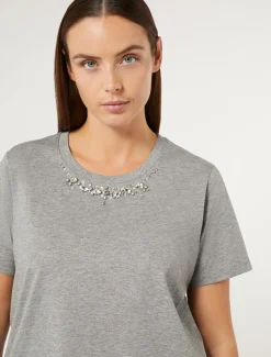 Marina Rinaldi Top & T-Shirt | Top & T-Shirt*T-shirt in jersey di cotone GRIGIOCHIARO