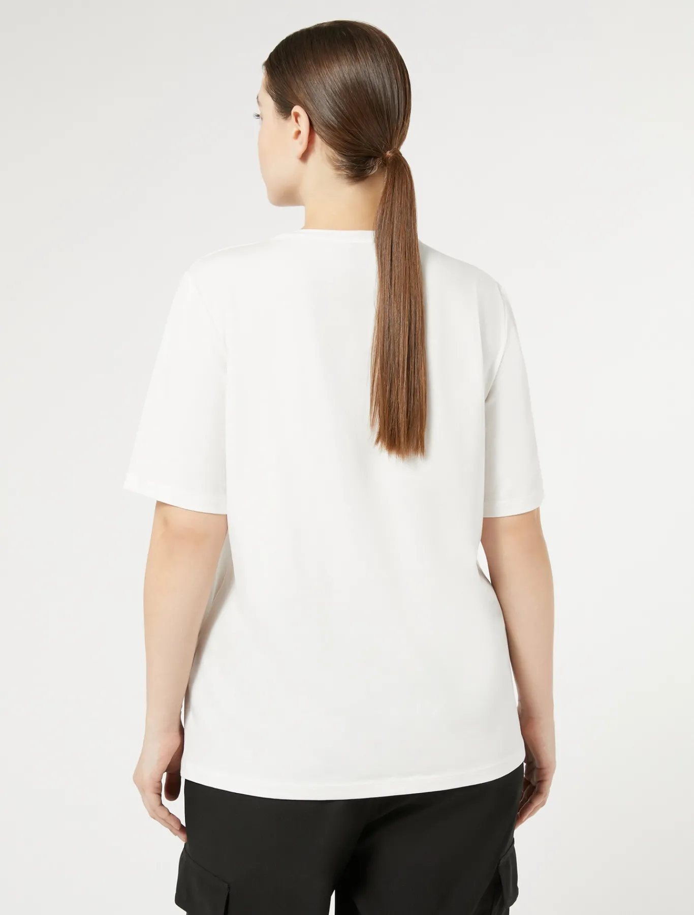 Marina Rinaldi Top & T-Shirt | Top & T-Shirt*T-shirt in jersey di cotone stretch BIANCO